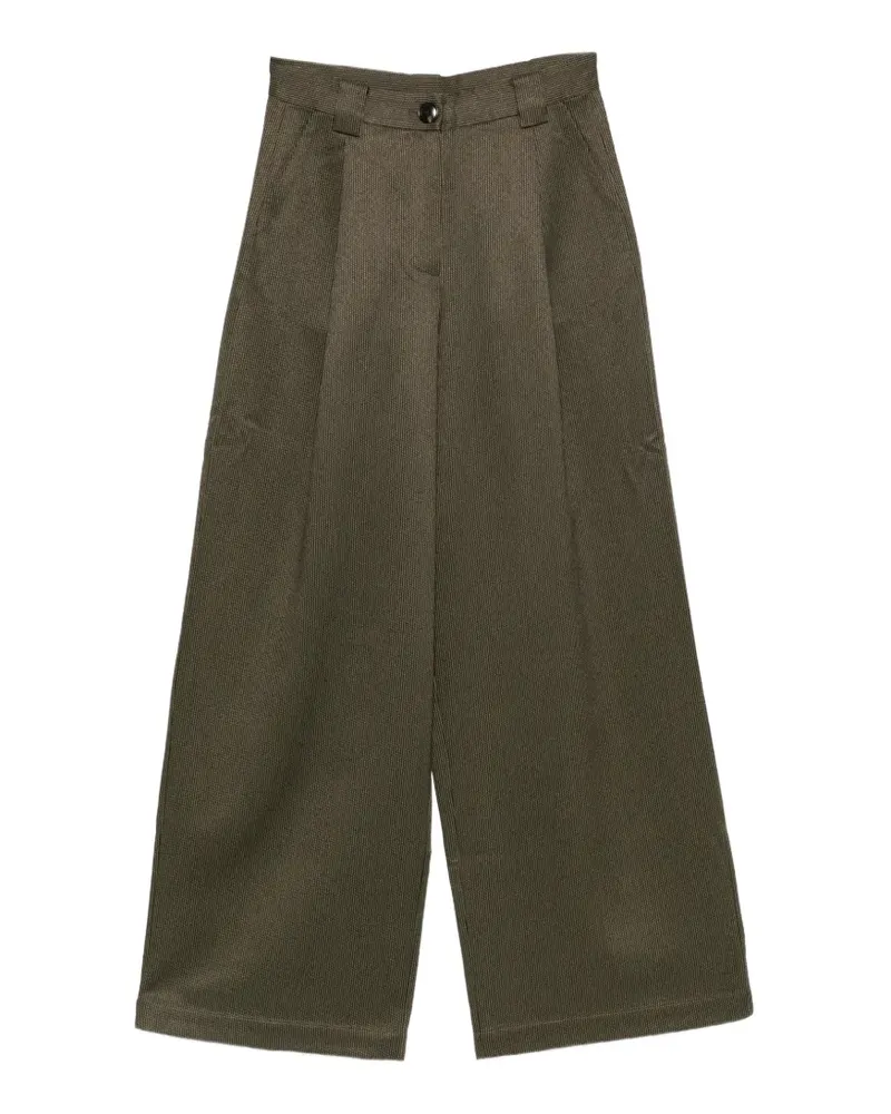 Stella Nova pleated palazzo pants - Grün Grün