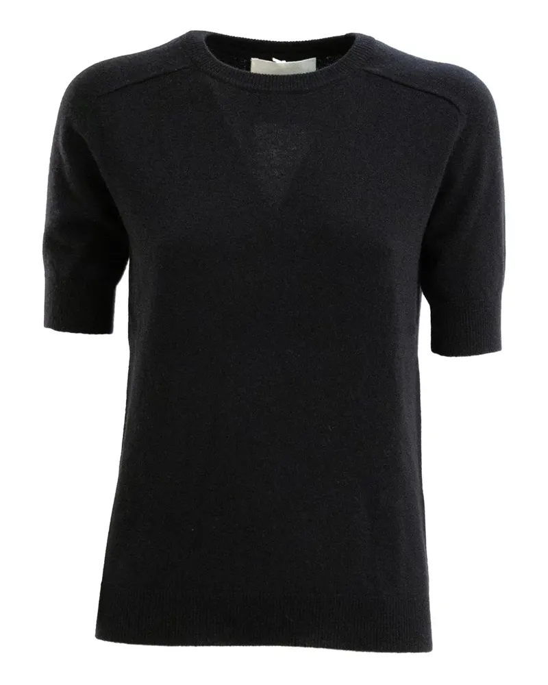 Lisa Yang Kurzärmeliger Kaschmirpullover - Schwarz Schwarz