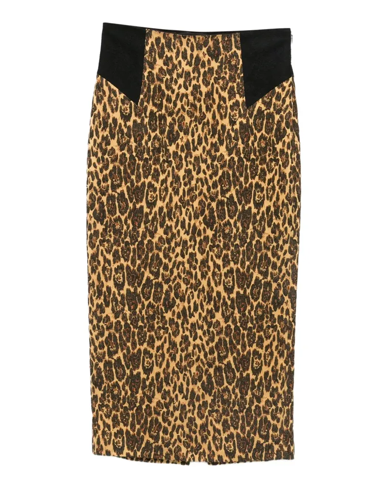 Rochas Midirock mit Leoparden-Print - MULTICOLOUR Multicolour