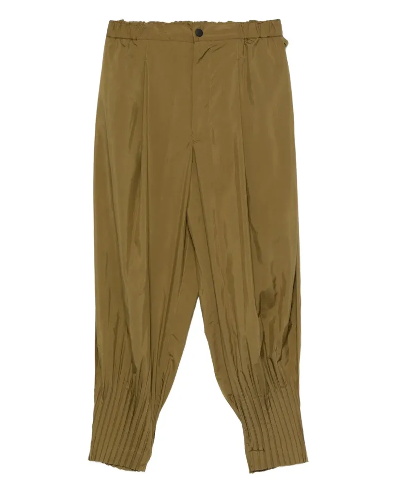 Issey Miyake Hose mit weitem Bein - Grün Grün