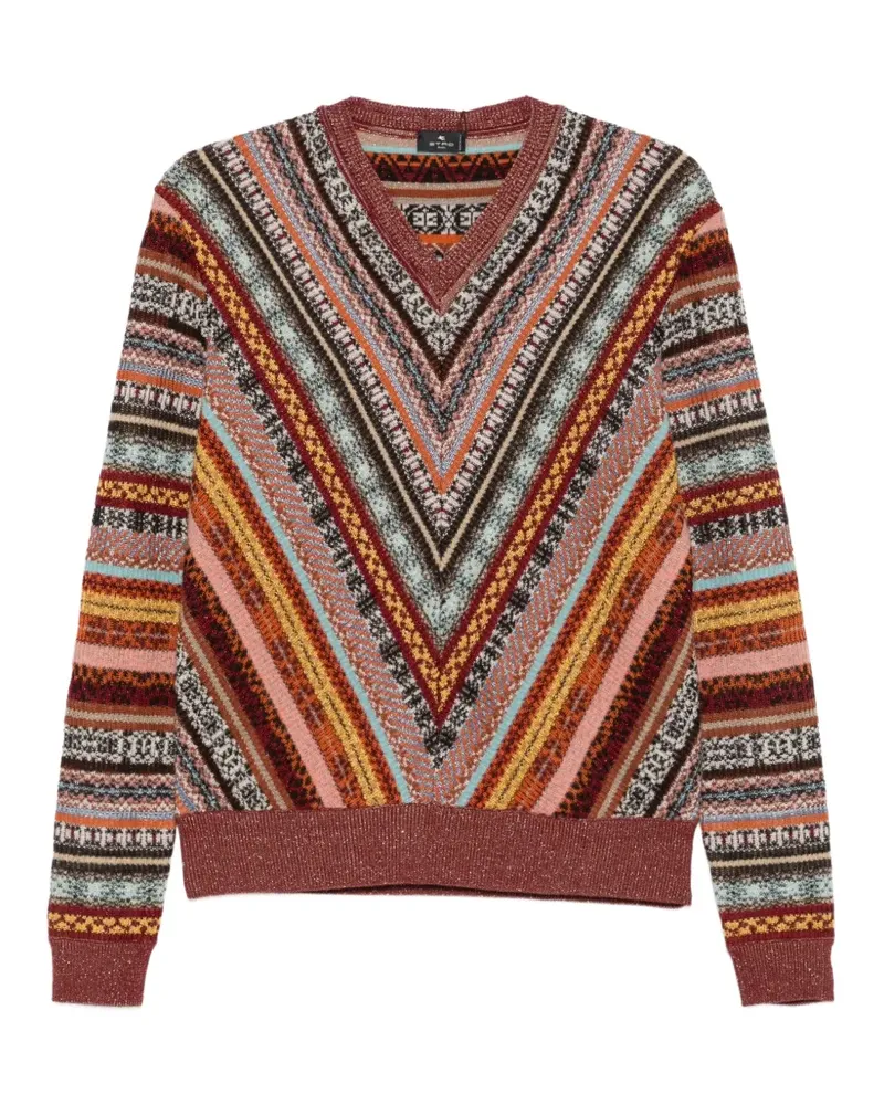 Etro Pullover mit geometrischem Muster - Braun Braun
