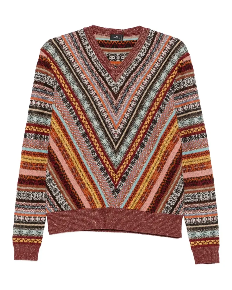 Etro Pullover mit geometrischem Muster - Braun Braun