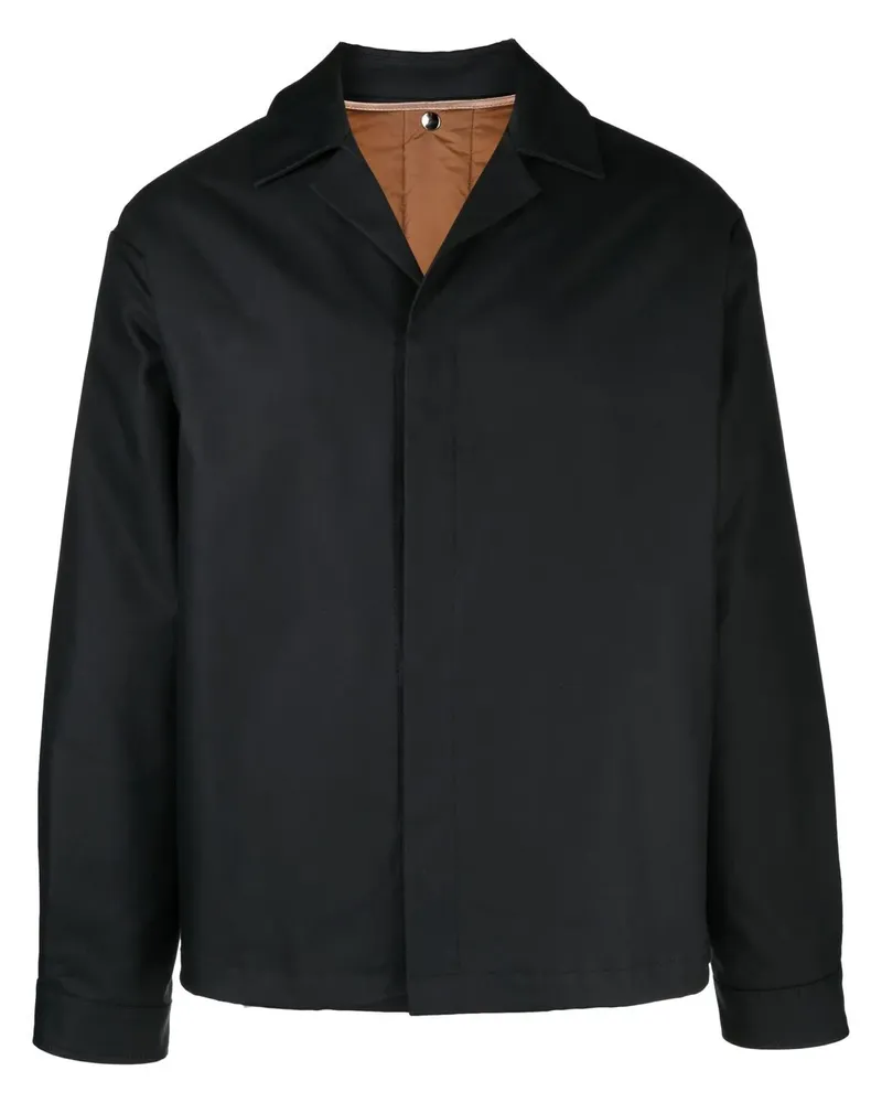 Costumein Hemdjacke mit Cuban-Kragen - Grün Grün