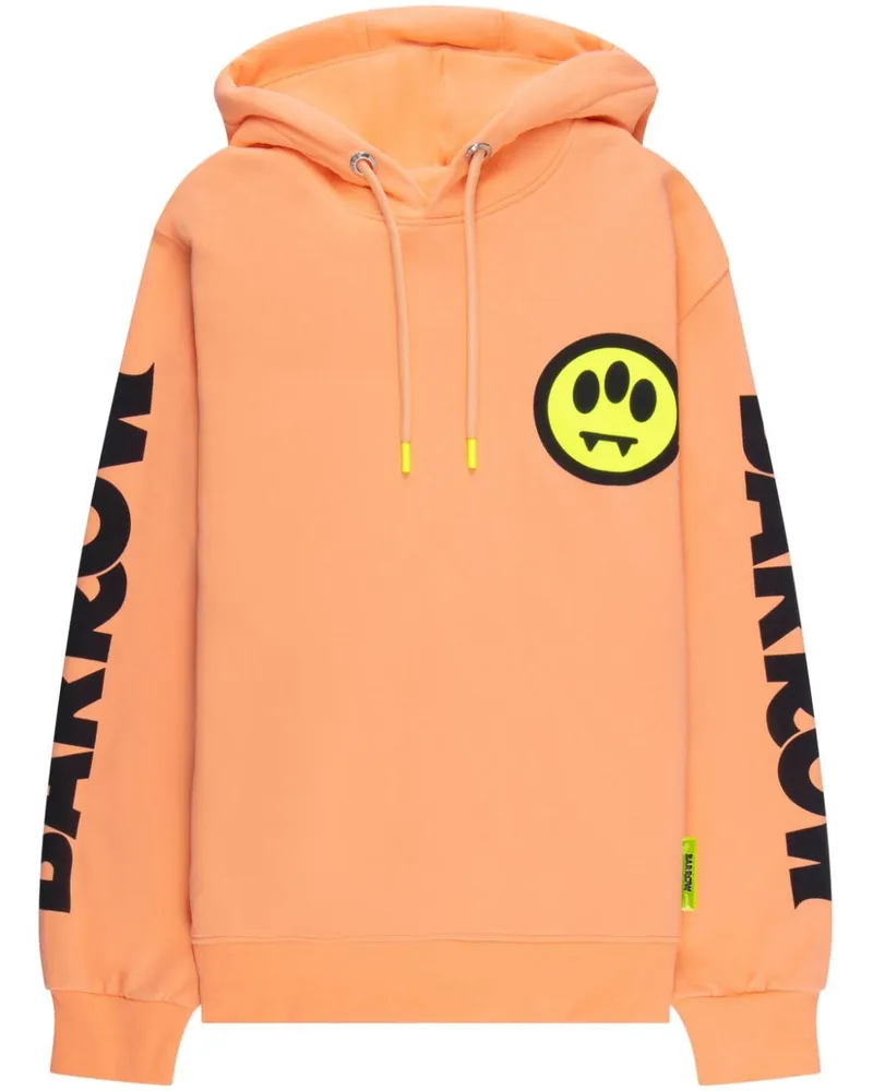 BARROW Hoodie mit Logo-Print Orange