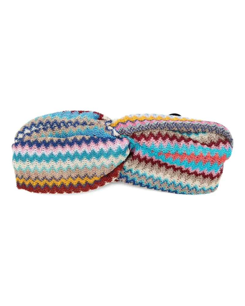 Missoni Gestricktes Stirnband - Blau Blau