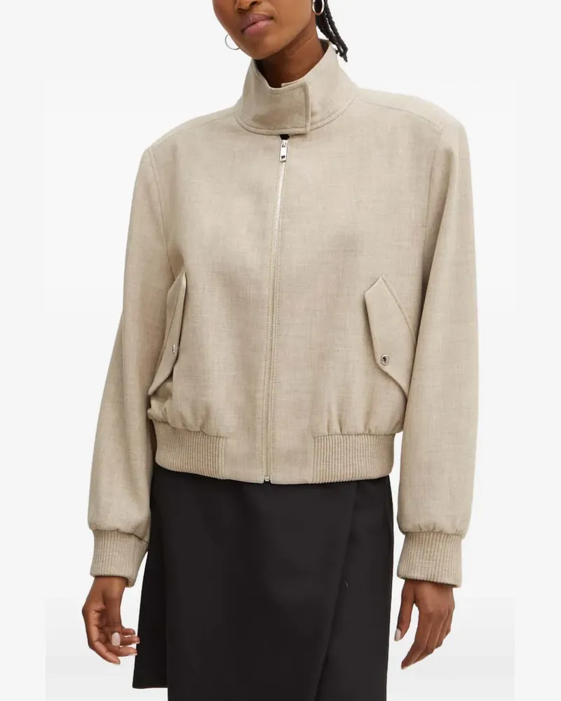 HUGO BOSS zip collar jacket - Nude Nude