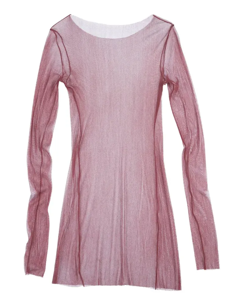 Cortana T de Tul sheer long-sleeve top - Rosa Rosa
