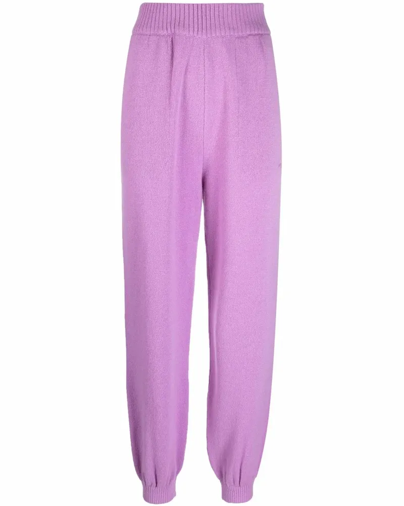 MSGM Gestrickte Jogginghose - Violett Violett