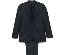 Karierter Anzug - Blau