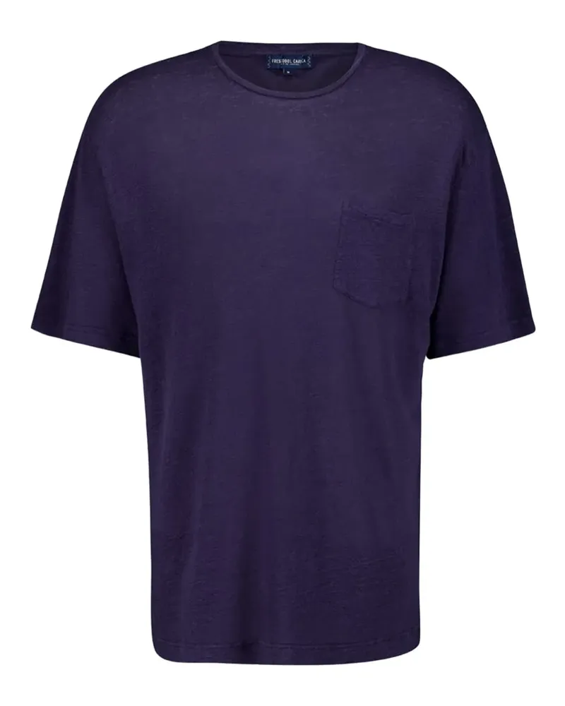 Frescobol Carioca Carmo T-Shirt mit rundem Ausschnitt - Blau Blau