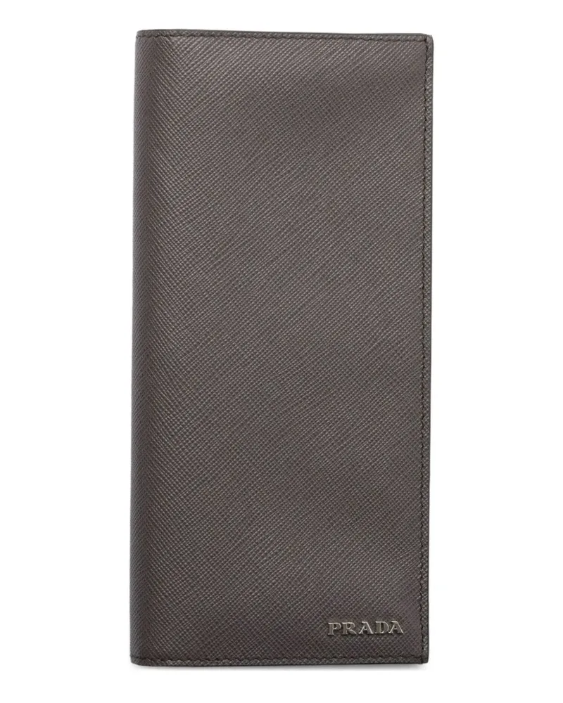 Prada Portemonnaie aus Saffiano-Leder - Grau Grau