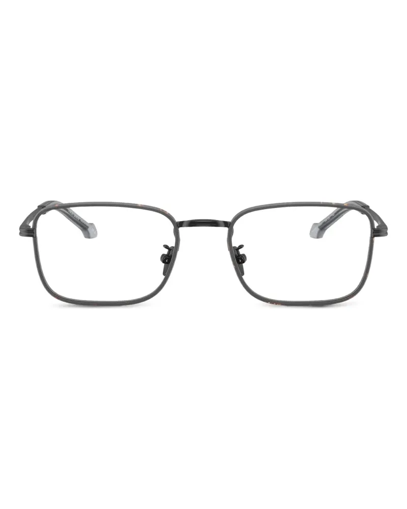 Giorgio Armani Brille mit eckigem Gestell - Schwarz Schwarz