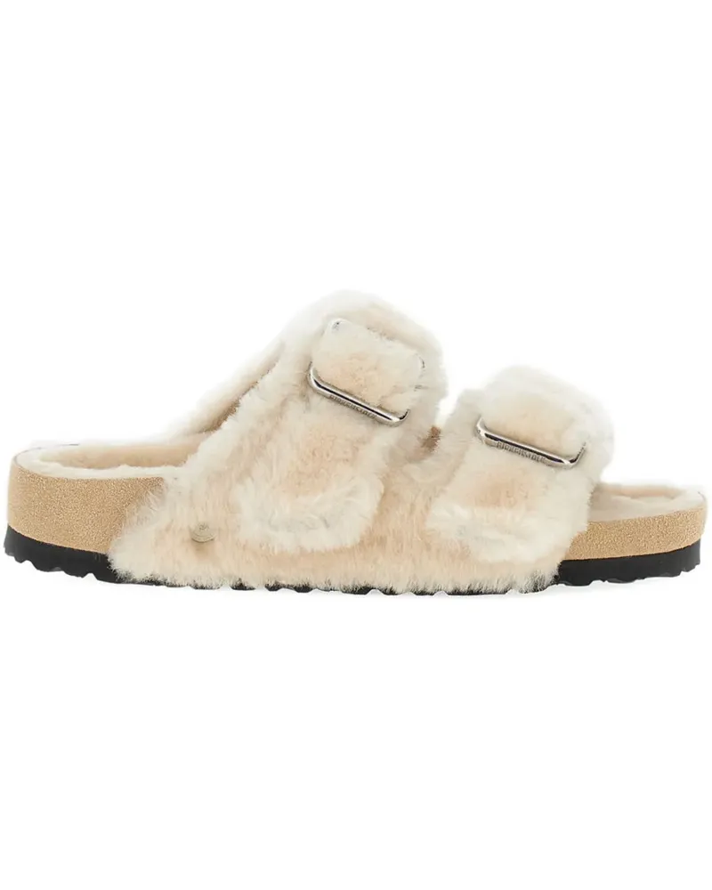 Birkenstock Arizona Big Buckle shearling sandals - Nude Nude
