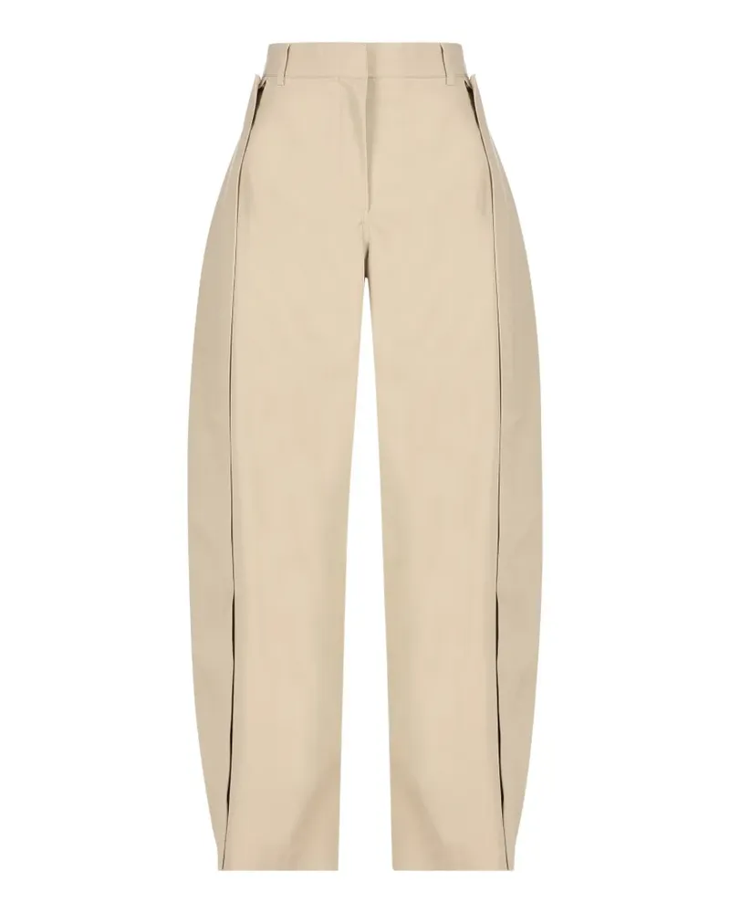 Loewe draped-panel trousers - Nude Nude
