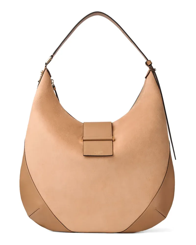 Jimmy Choo medium Bar Hobo shoulder bag - Braun Braun