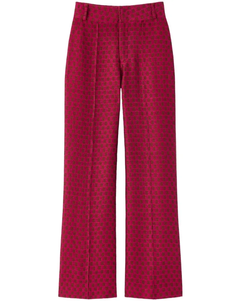 DESTREE Yoshismart Cropped-Hose aus Jacquard - Rosa Rosa