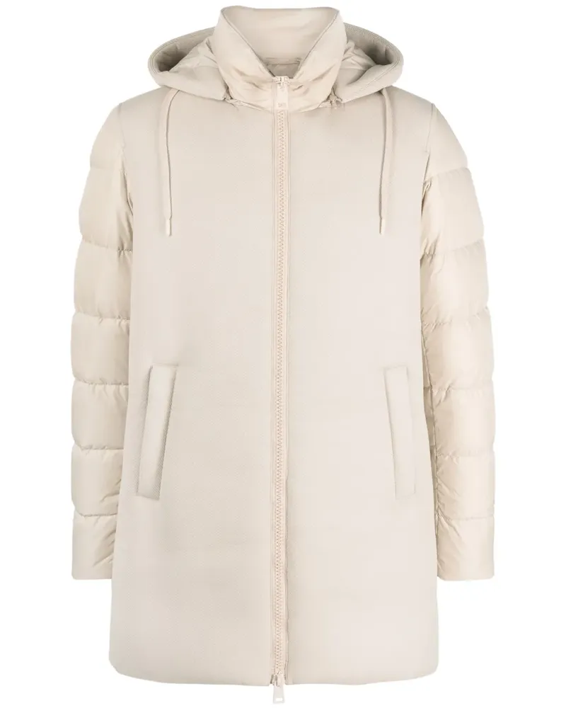 Herno Gefütterter Parka mit abnehmbarer Kapuze - Nude Nude