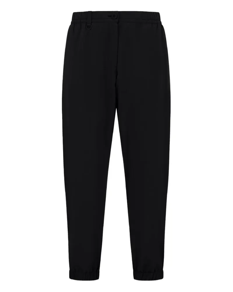 Herno Gerade Hose mit elastischen Bündchen - Schwarz Schwarz