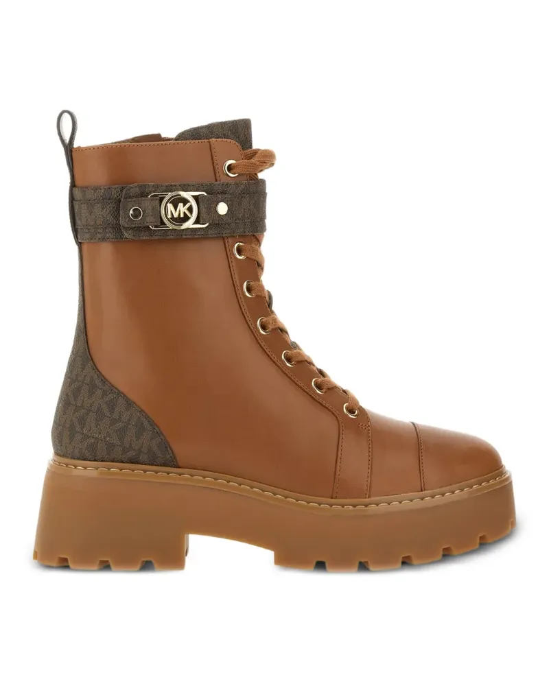 Michael Kors Mandy Amphibian leather boots - Braun Braun