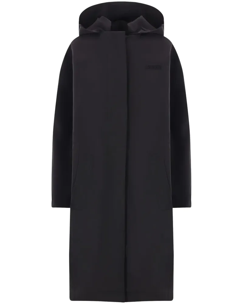 Gucci Gefütterter Parka mit Logo-Stickerei - Schwarz Schwarz