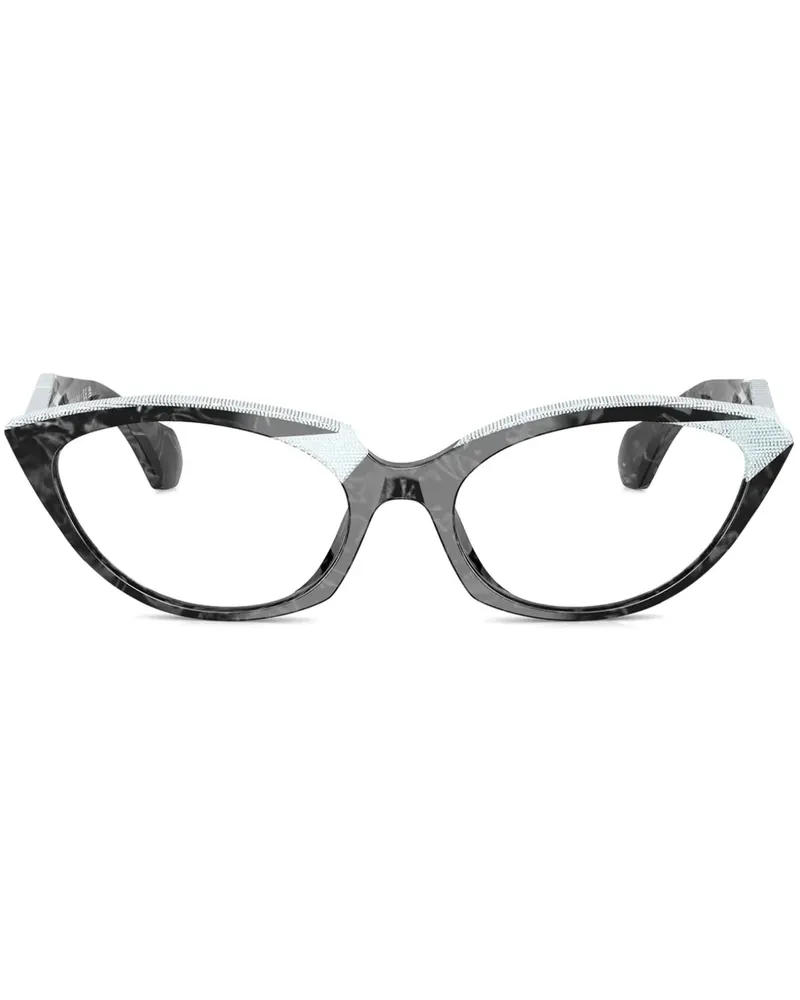 Alain Mikli Klassische Cat-Eye-Brille - Schwarz Schwarz