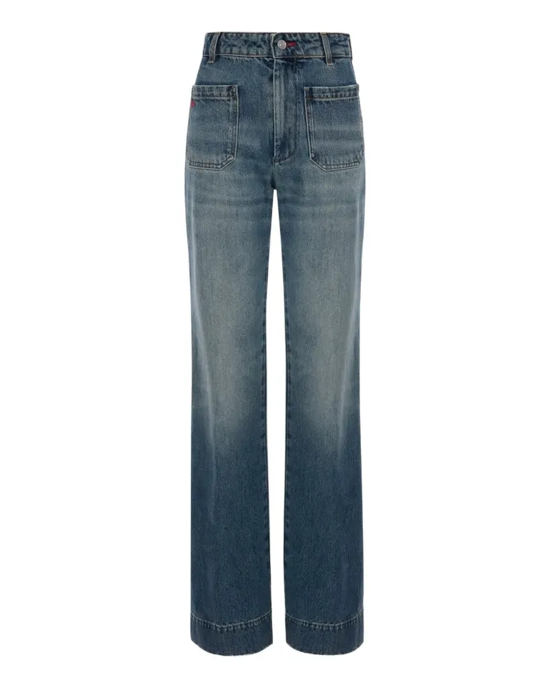 Victoria Beckham Alina patch-pocket jeans - Blau Blau