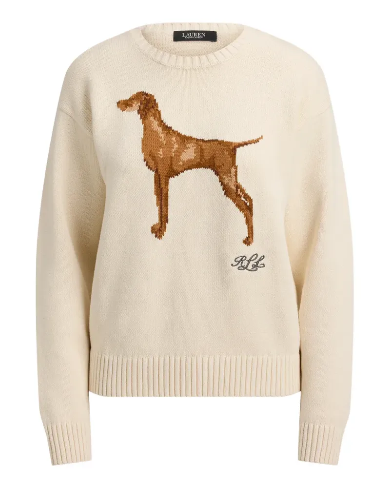 Ralph Lauren Vizsla Intarsien-Pullover - Nude Nude