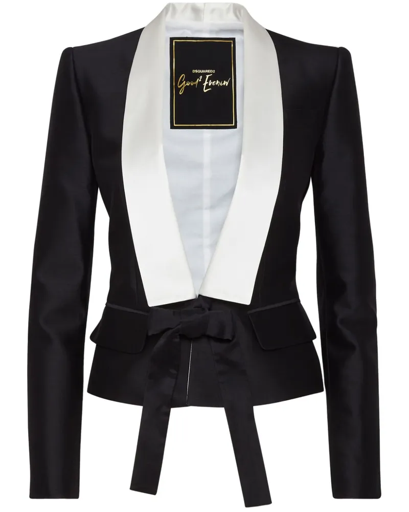 Dsquared2 Jacke mit Schleifendetail - Schwarz Schwarz