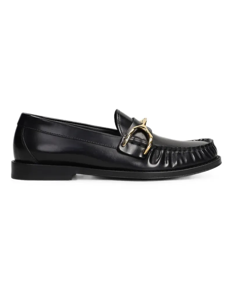 Alexander McQueen Wishbone leather loafers - Schwarz Schwarz