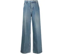 Weite Jeans mit hohem Bund