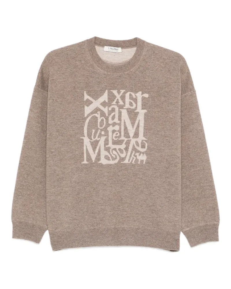 Max Mara Max Mara Pullunder mit Logo-Strick - Braun Braun