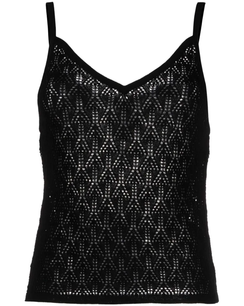 Barrie Gestricktes Top - Schwarz Schwarz
