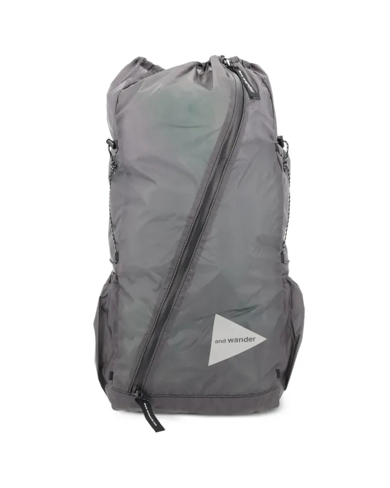 and wander zip-front backpack - Grau Grau