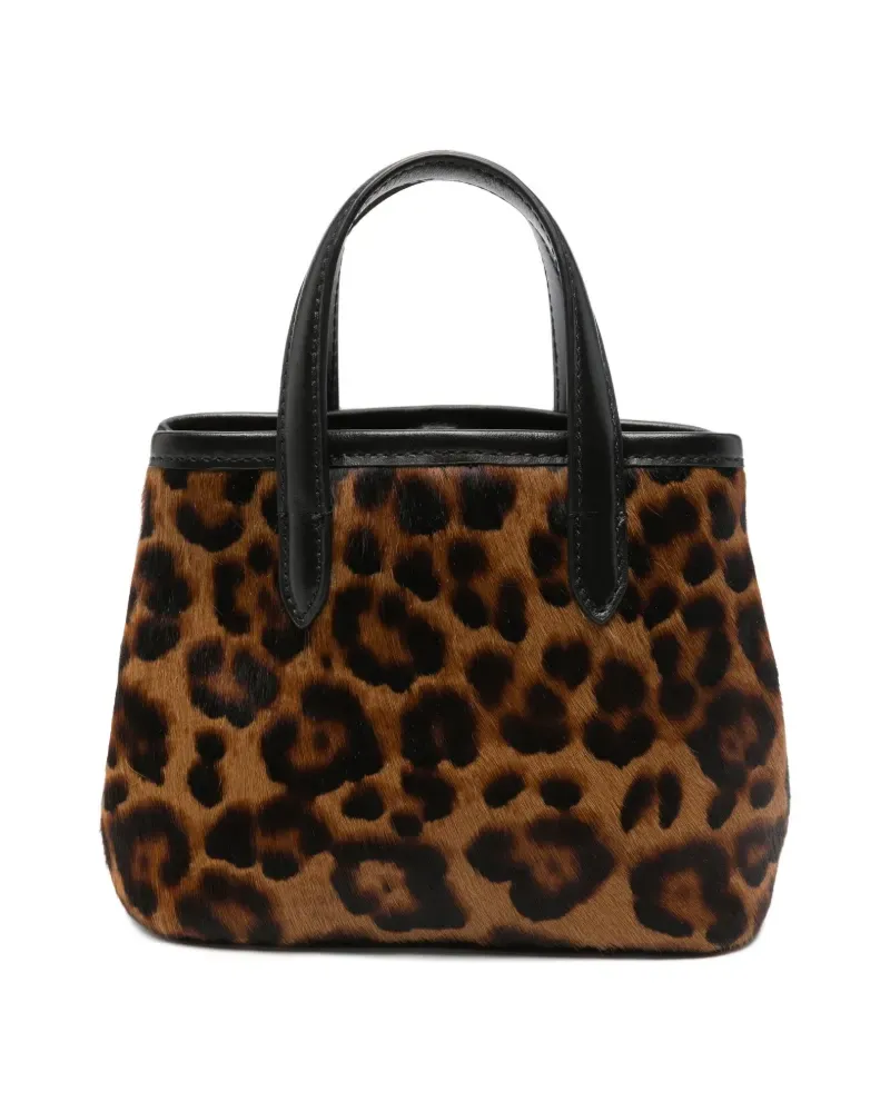 Liviana Conti Kleine Ayala Schultertasche mit Leopardenprint - Braun Braun