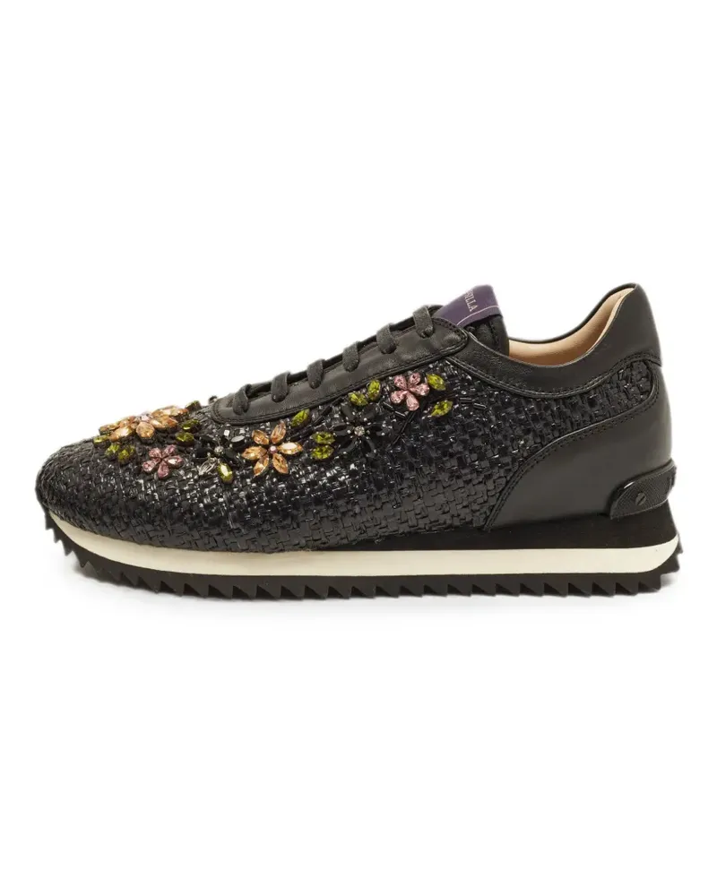 Le Silla Sneakers mit Kristallen - Schwarz Schwarz