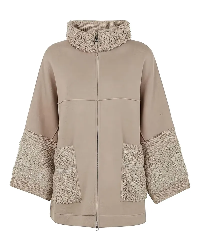 D.EXTERIOR Taschenjacke mit Rüschenbesatz - Nude Nude