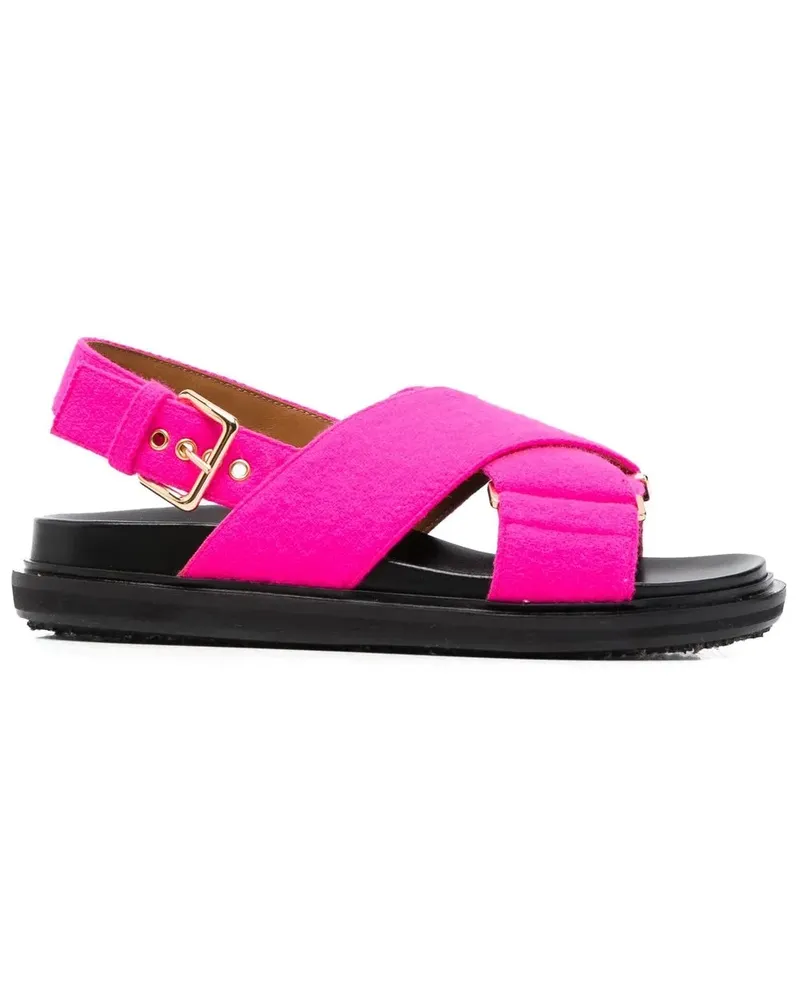 Marni Sandalen mit überkreuzten Riemen - Rosa Rosa