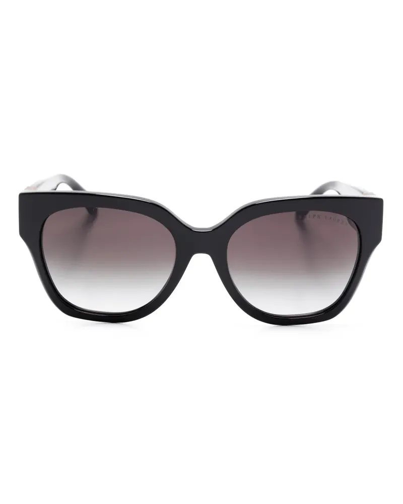 Ralph Lauren The Oversized Ricky Sonnenbrille - Schwarz Schwarz