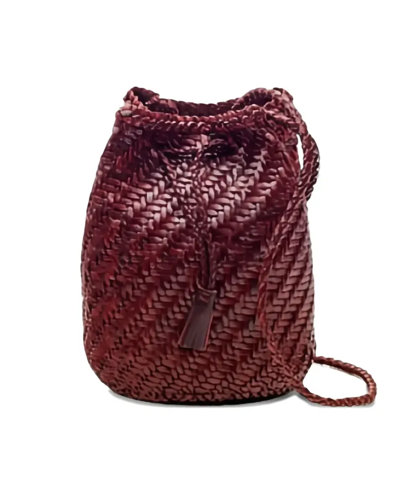Dragon Diffusion Pompom Beuteltasche mit gewebter Quaste - Rot Rot