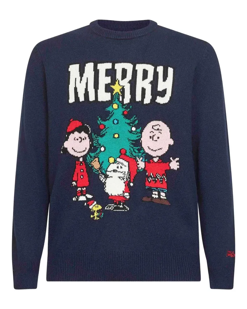 MC2 Saint Barth Pullover mit Weihnachtsstickerei - Blau Blau