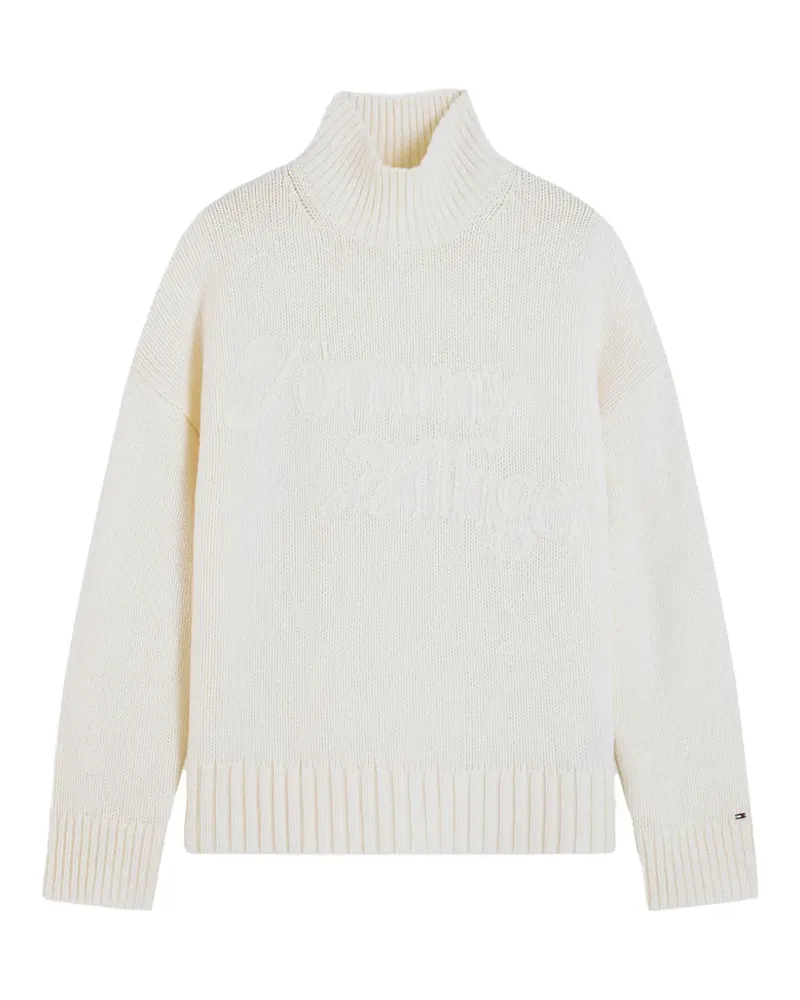 Tommy Hilfiger Heritage Stehkragen-Pullover mit Logo-Stickerei - Nude Nude