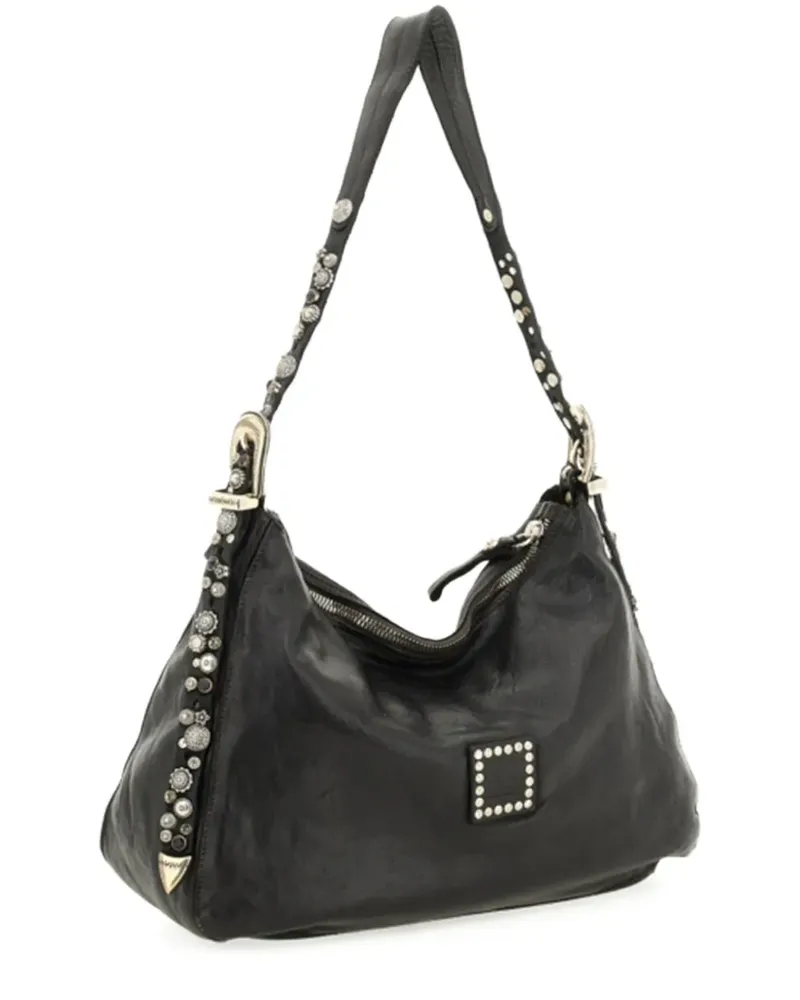 Campomaggi Giuliana Schultertasche - Schwarz Schwarz