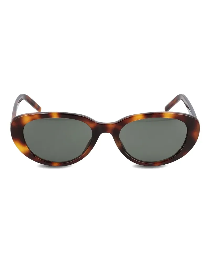 Saint Laurent M154 Sonnenbrille mit ovalem Gestell - Braun Braun