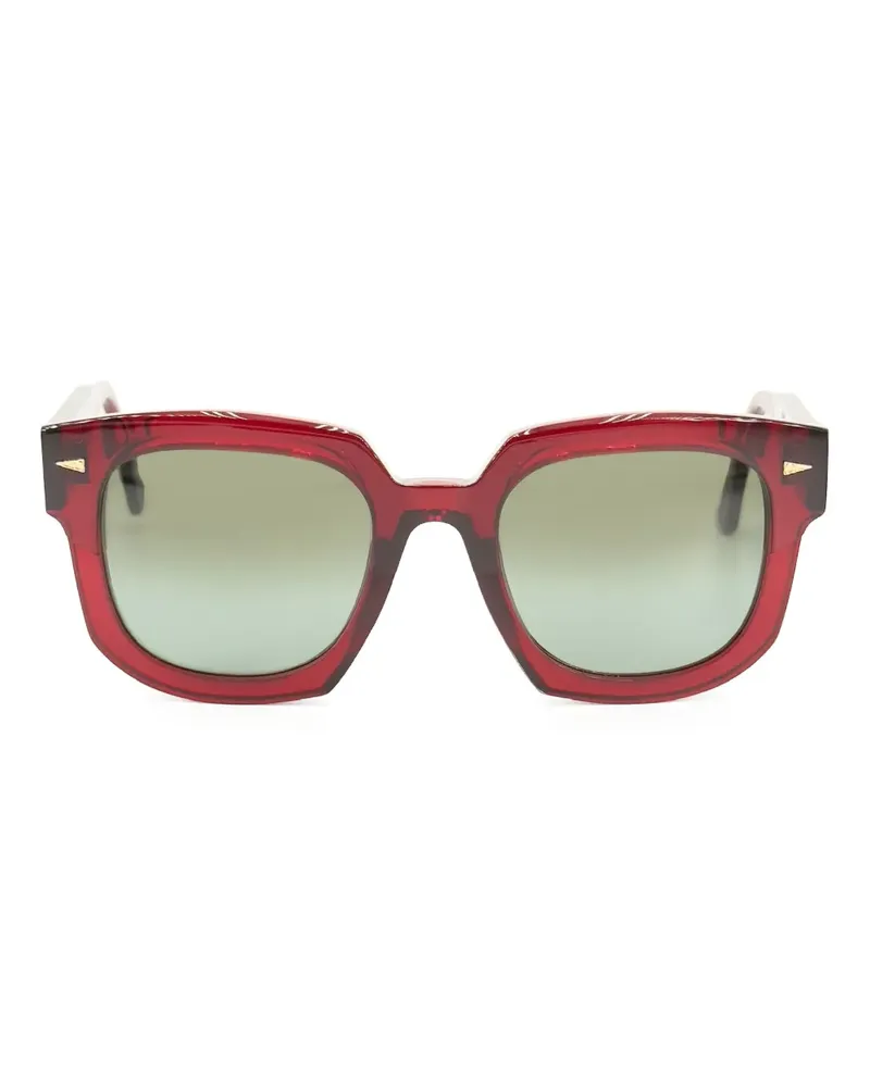 AHLEM Facettierte Sonnenbrille - Rot Rot