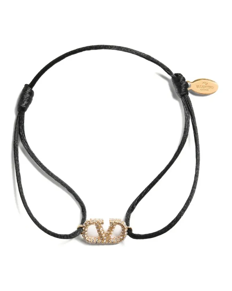 Valentino Garavani VLogo Armband mit Kristallen - Gold Gold