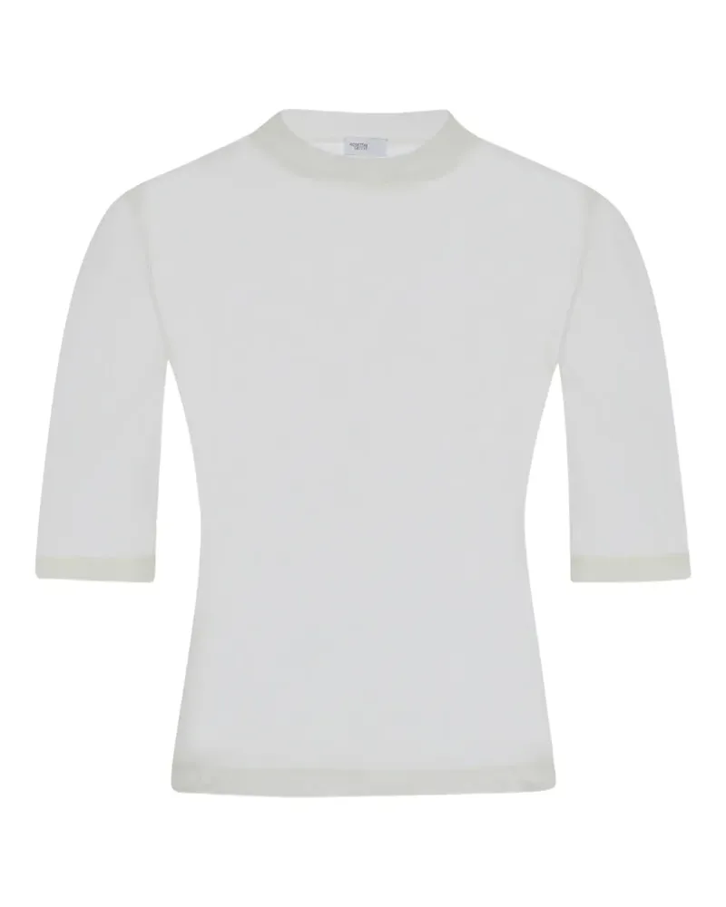 Rosetta Getty Semi-transparentes T-Shirt - Weiß Weiß