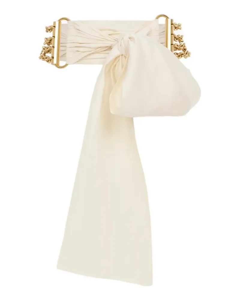 Chloé knotted chain-link belt - Nude Nude