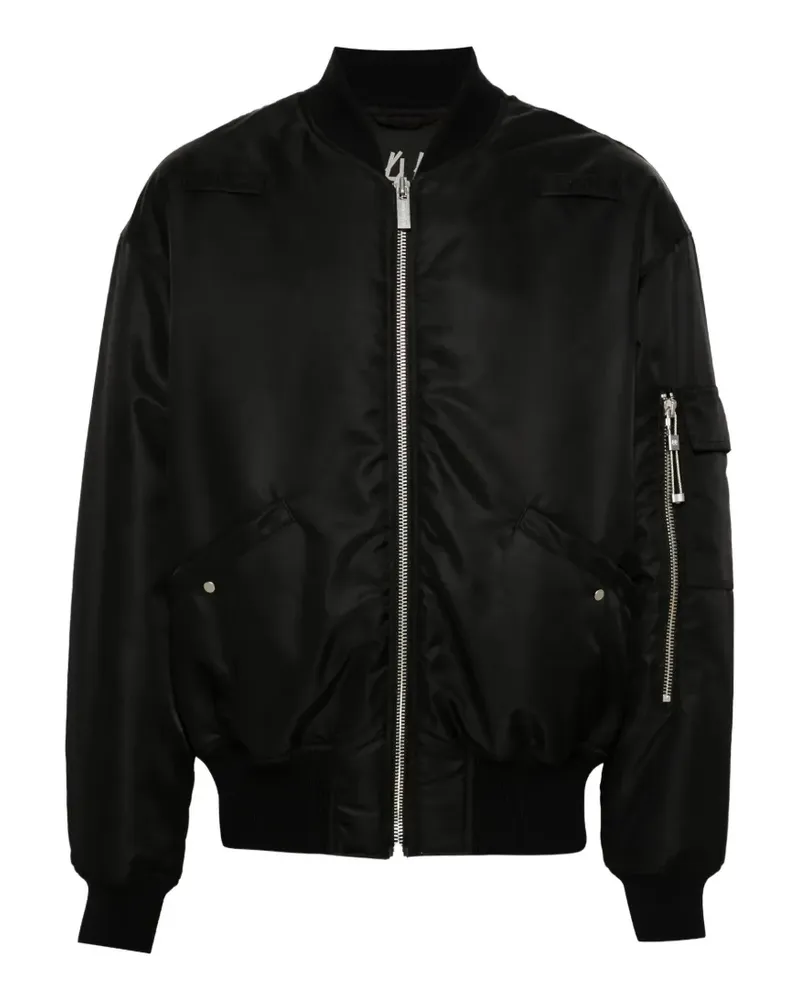 44 LABEL GROUP Bomberjacke mit Reißverschluss - Schwarz Schwarz