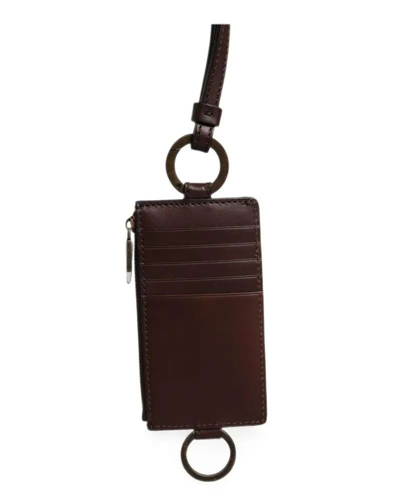 Dolce & Gabbana Kartenetui mit Trageriemen - Braun Braun