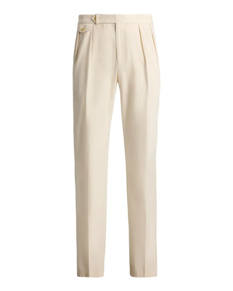 Ralph Lauren double-pleated cotton trousers - Nude Nude
